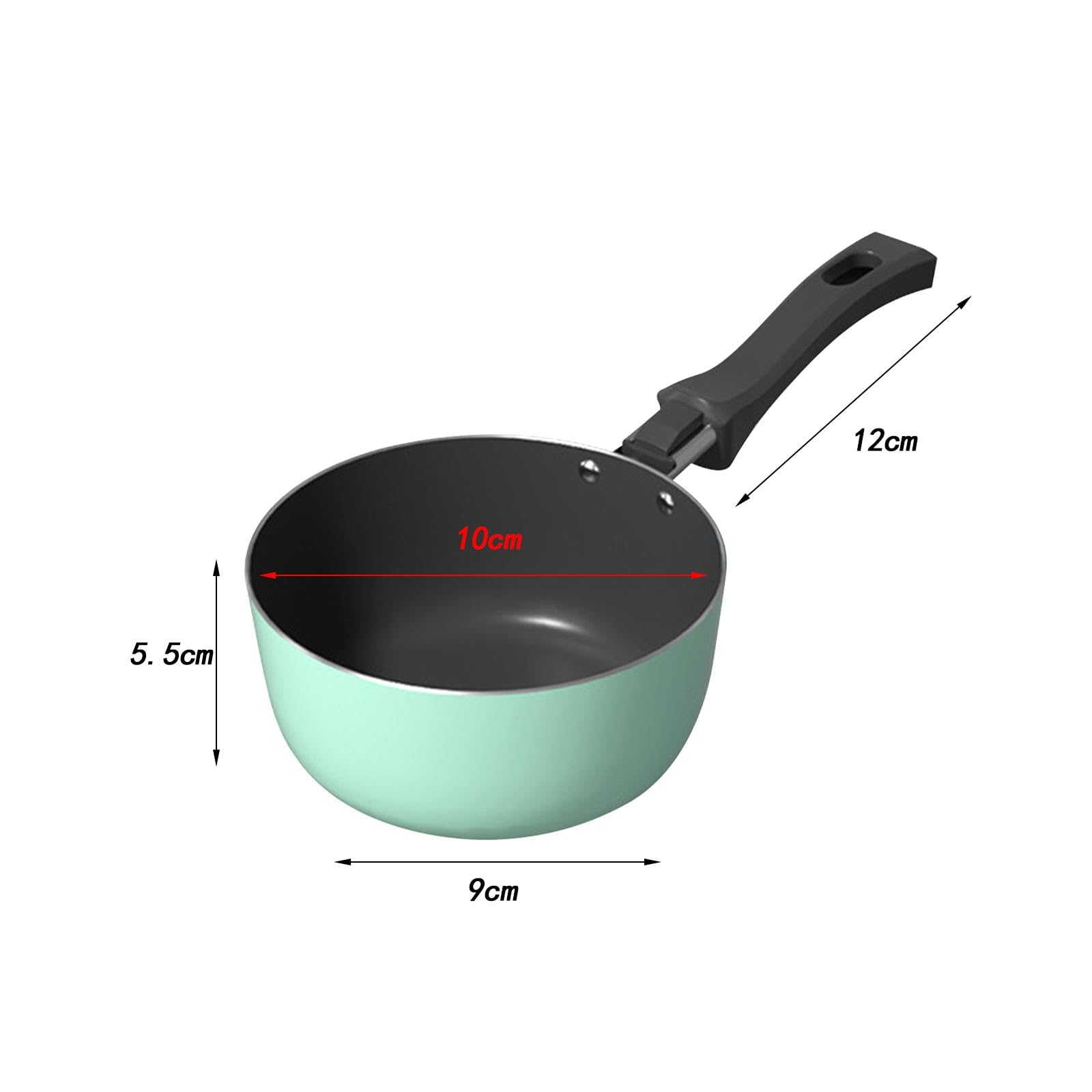 IEUDNS Small Milk Pan Soup Pot Universal Melting Boiling Pot Thickened Nonstick Sauce Pan Small Cookware for Camping Kitchen Picnic