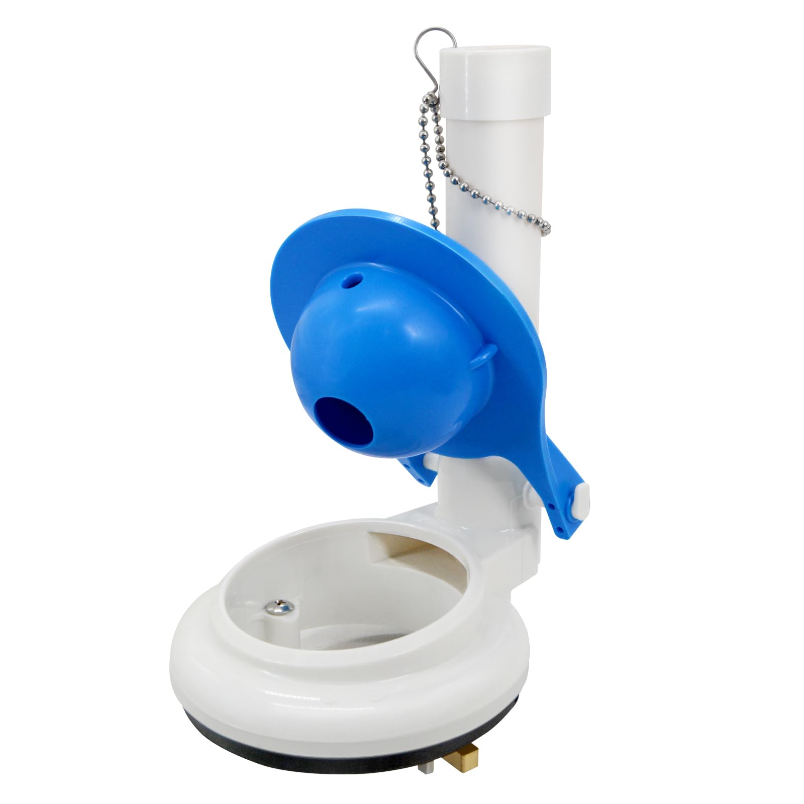 Lychee Light Toilet Flush Valve Assembly for One-Piece Toilets with Flapper and Chain 3-Inch Replacement Parts, Repair Kit, Easy Install.