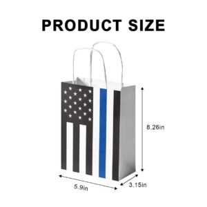 DodelyGz 12 Packs Police Officer Party Gift Bags,Police Graduation Party Retirement Party Birthday Party Favor Supplies,Police Appreciation Party