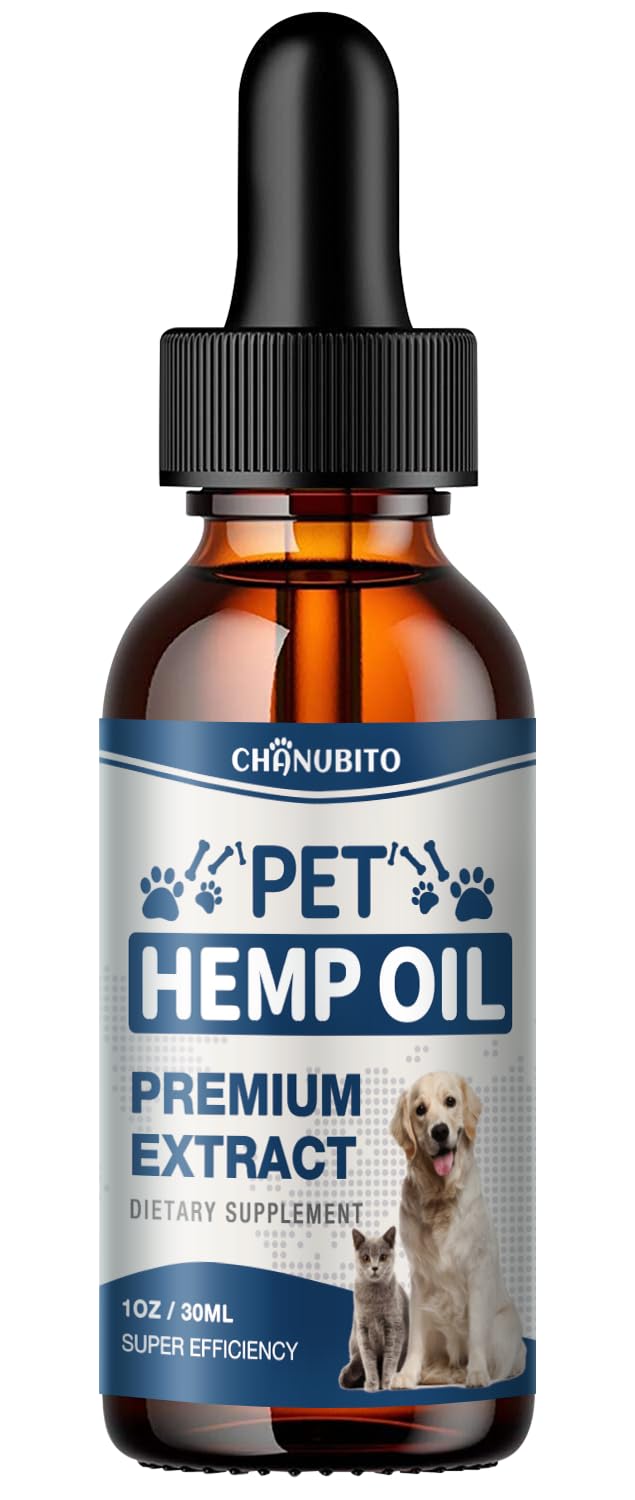 Hemp Oil for Dogs Cats -1 Pack - Relieves Anxiety and Promotes Appetite-Hiр & Jоint Suppоrt Skin Hеalth-Pet Hemp Oil Drops A23