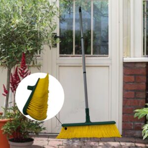 spealloy lrb4419 leaf turf broom 16" w x 55" h for lawns yard artificial grass rake heavy duty for leaves, lawns, carpet rake & groomer (curved bristle)