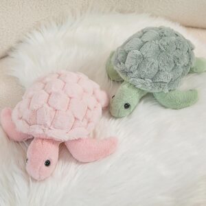 DISXENT Super Cute Pink Sea Turtle Stuffed Animal-11in Soft Tortoise Plushies Toy,Birthday/Christmas Day Pillow Gifts for Kids & Girlfriend (Pink, 11in)