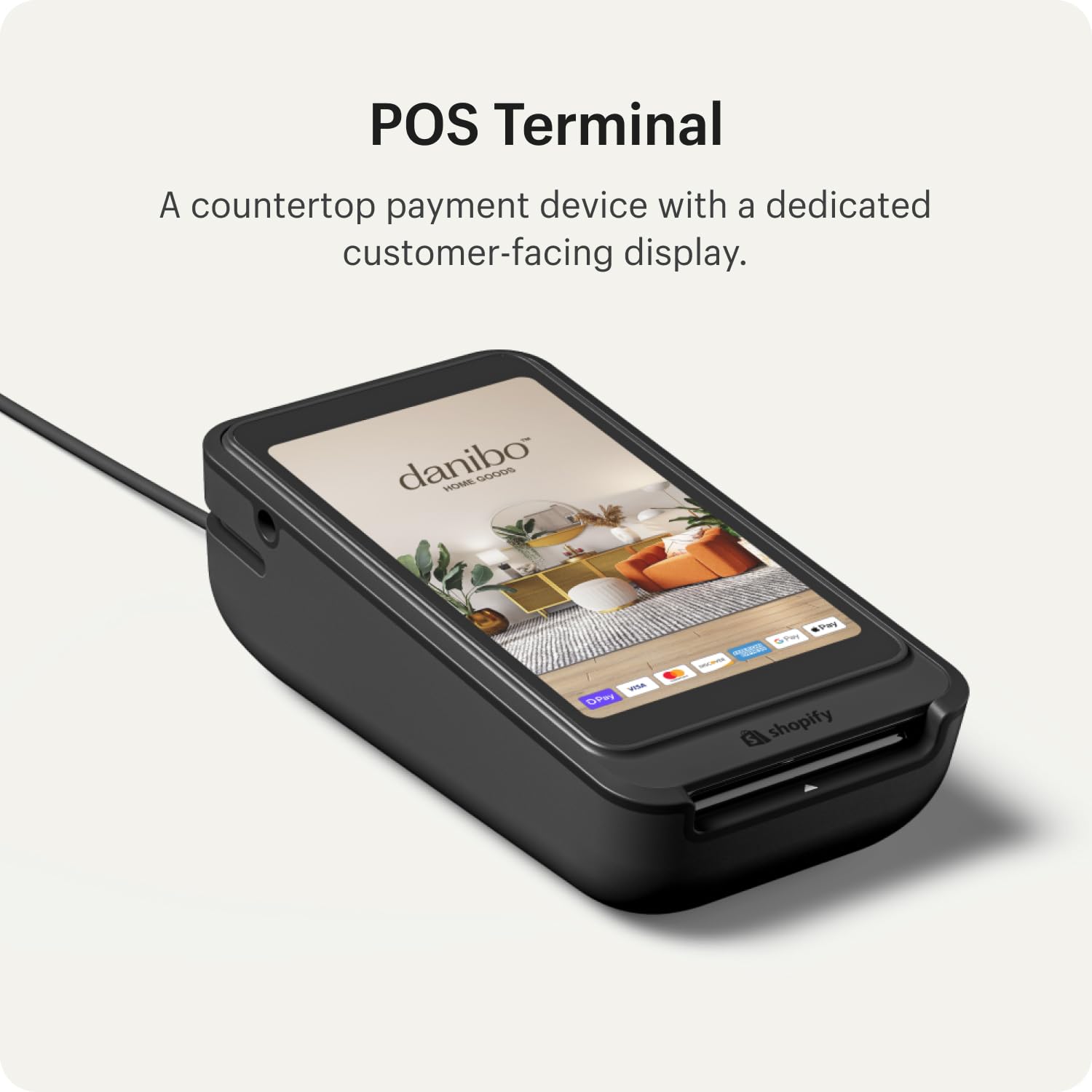 Shopify POS Terminal - Point of Sale Machine & System for in-Store Retail, Small Business - All-in-One Credit Card Reader, Terminal, POS Software Device