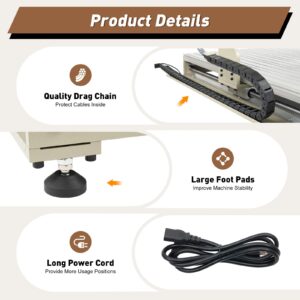 USB 4 Axis CNC 6090 Router Kit MACH3 Control +2.2KW CNC Router Small Wood Metal Engraving Milling Machine,3D Milling Engraving Machine with Controller for Wood Relief, Three-dimensional Carving