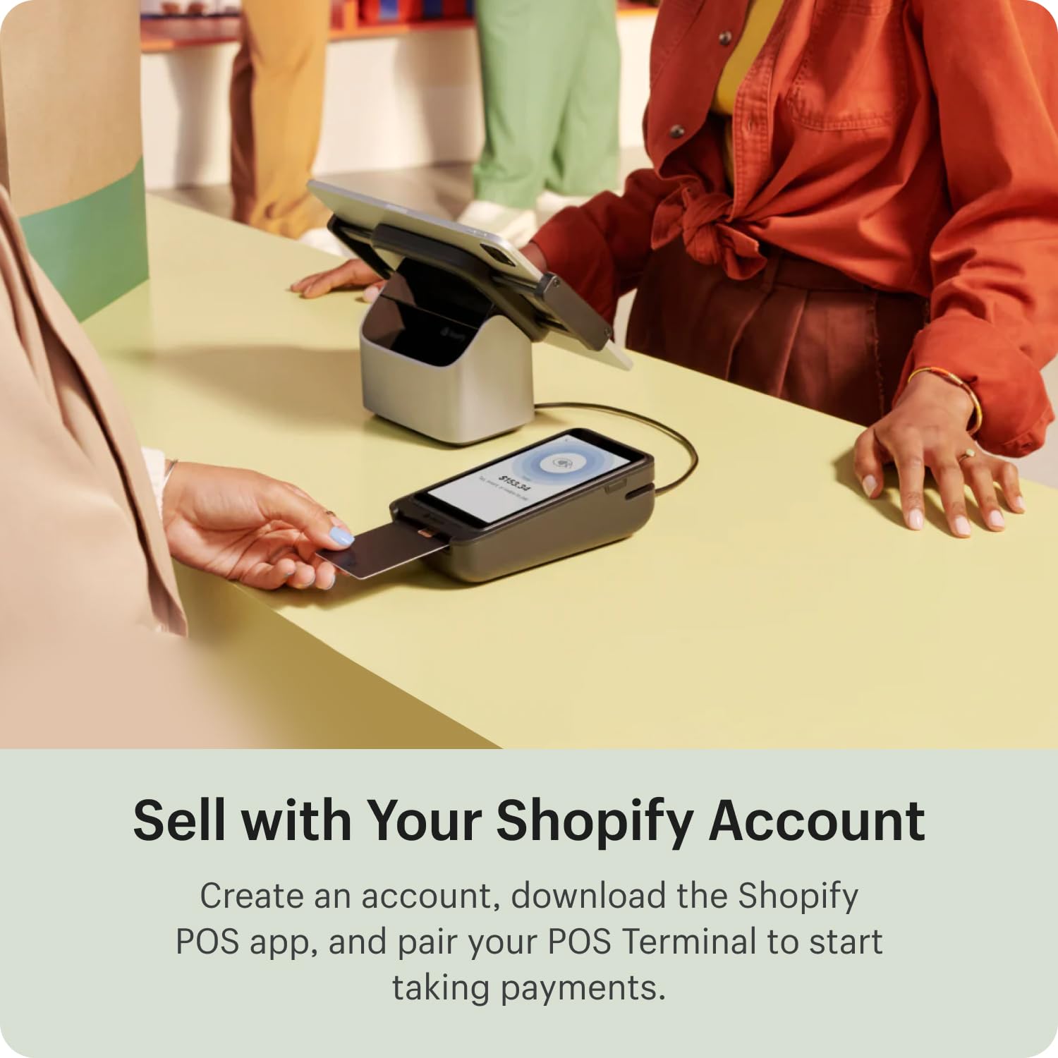 Shopify POS Terminal - Point of Sale Machine & System for in-Store Retail, Small Business - All-in-One Credit Card Reader, Terminal, POS Software Device