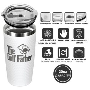 Golf Gifts for Dad - Golf Christmas Gifts - Dad Golf Gifts - Golf Gifts for Men, Dad, Husband - Funny Golf Gifts - Golf Gifts for Men Golfers - Christmas Gifts for Golf Lovers - 20 Oz Golf Cup Tumbler