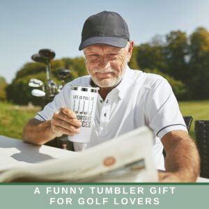 Golf Gifts for Men - Golf Christmas Gifts - Golf Gifts for Men Unique - Golf Gifts for Dad, Dad Golf Gifts - Funny Golf Gifts for Men Him, Dad Uncle, Husband Boyfriend, Golf Lovers - 20 Oz Tumbler