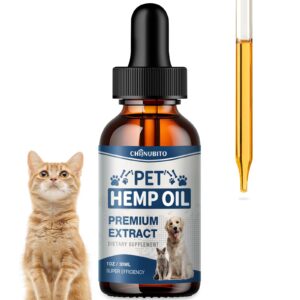 hemp oil for dogs cats -1 pack - relieves anxiety and promotes appetite-hiр & jоint suppоrt skin hеalth-pet hemp oil drops a95