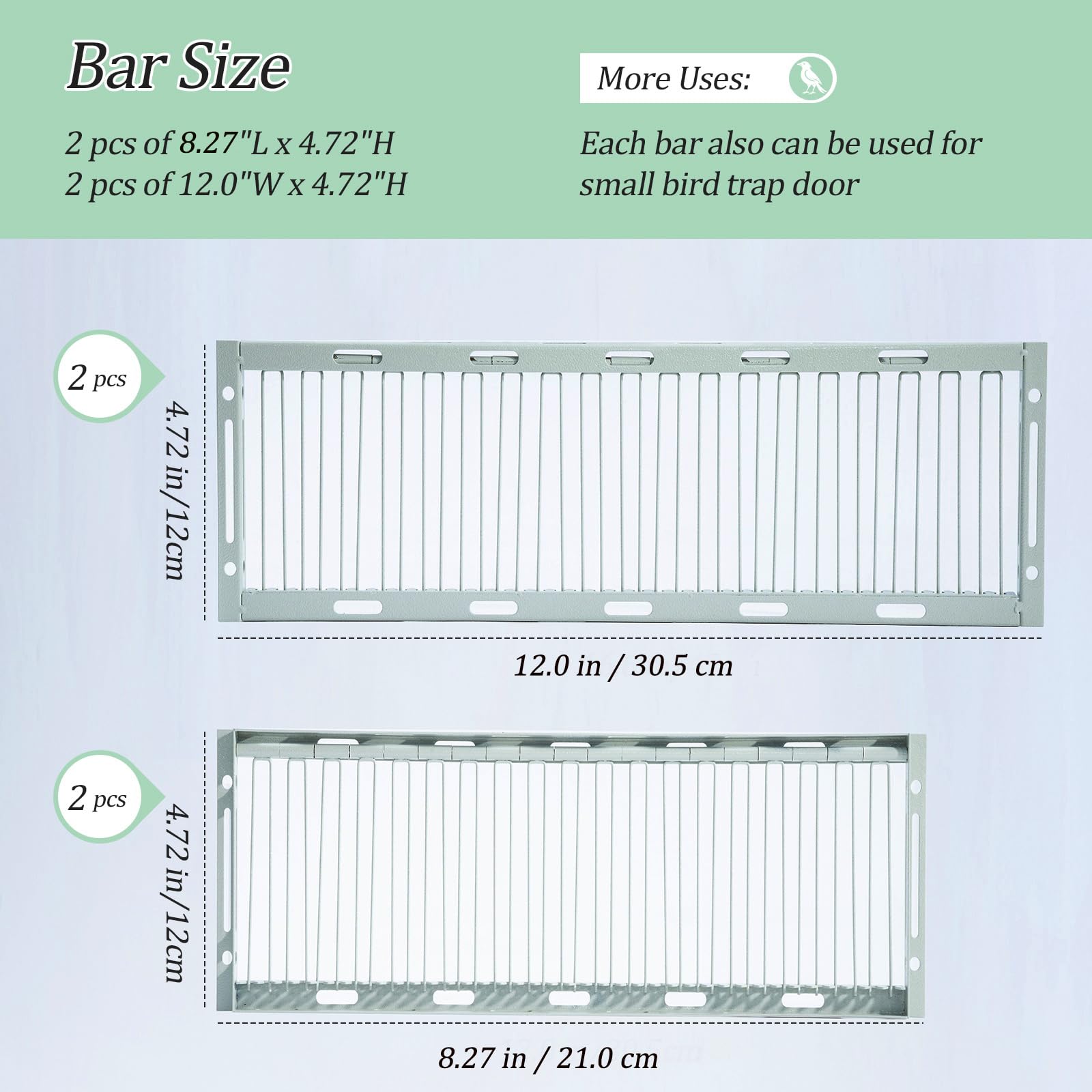 Bird Trap Cage with Escape-Proof,Bird Traps for Small Birds Live,Sparrow Trap,Portable,Easy Assembly and Unharmful.Made of Iron with Anti-Rust Paint A4