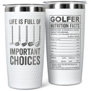 golf gifts for men - golf christmas gifts - golf gifts for men unique - golf gifts for dad, dad golf gifts - funny golf gifts for men him, dad uncle, husband boyfriend, golf lovers - 20 oz tumbler