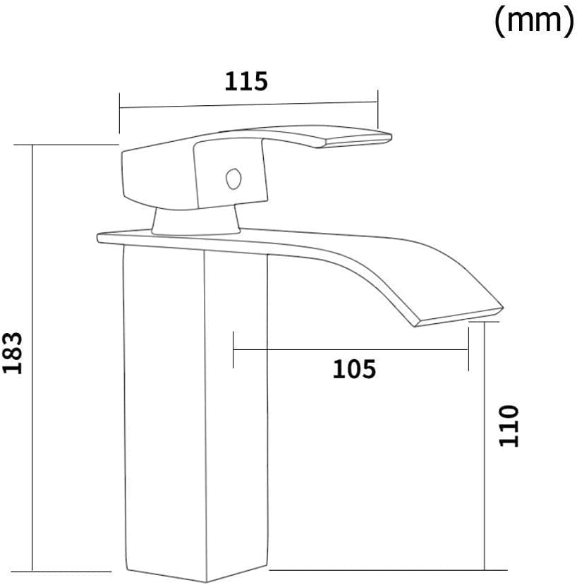 Waterfall Faucet, Washbasin Single Lever Mixer Tap, Waterfall Tap, Bath Mixer tap, Single Lever Mixer tap, tap for Bathroom, for Kitchen, Bathroom, Washbasin Mixer Tap Hot and Cold