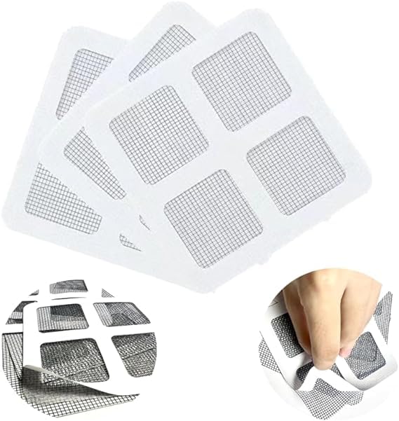 DAEEXINO (10Pcs) Disposable Shower Drain Cover Hair Catcher Shower Drain Mesh Stickers, Bathroom, Laundry, Bathtub, Kitchen Shower Drain Floor Sink Strainer Filter Mesh, Medium