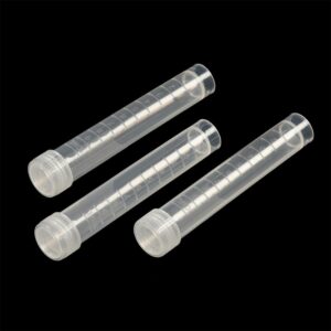 WELANGBN 10pcs 10ml Lab Plastic Frozen Test Tubes Vial Seal Cap Container for Laboratory School Educational