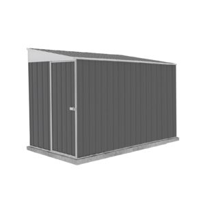 durango 5 ft. x 10 ft. metal storage shed diy woodland gray galvanized steel bike shed for tools, lawn & garden equipment, outdoor patio furniture, perfect in backyard, garden lean to shed kit