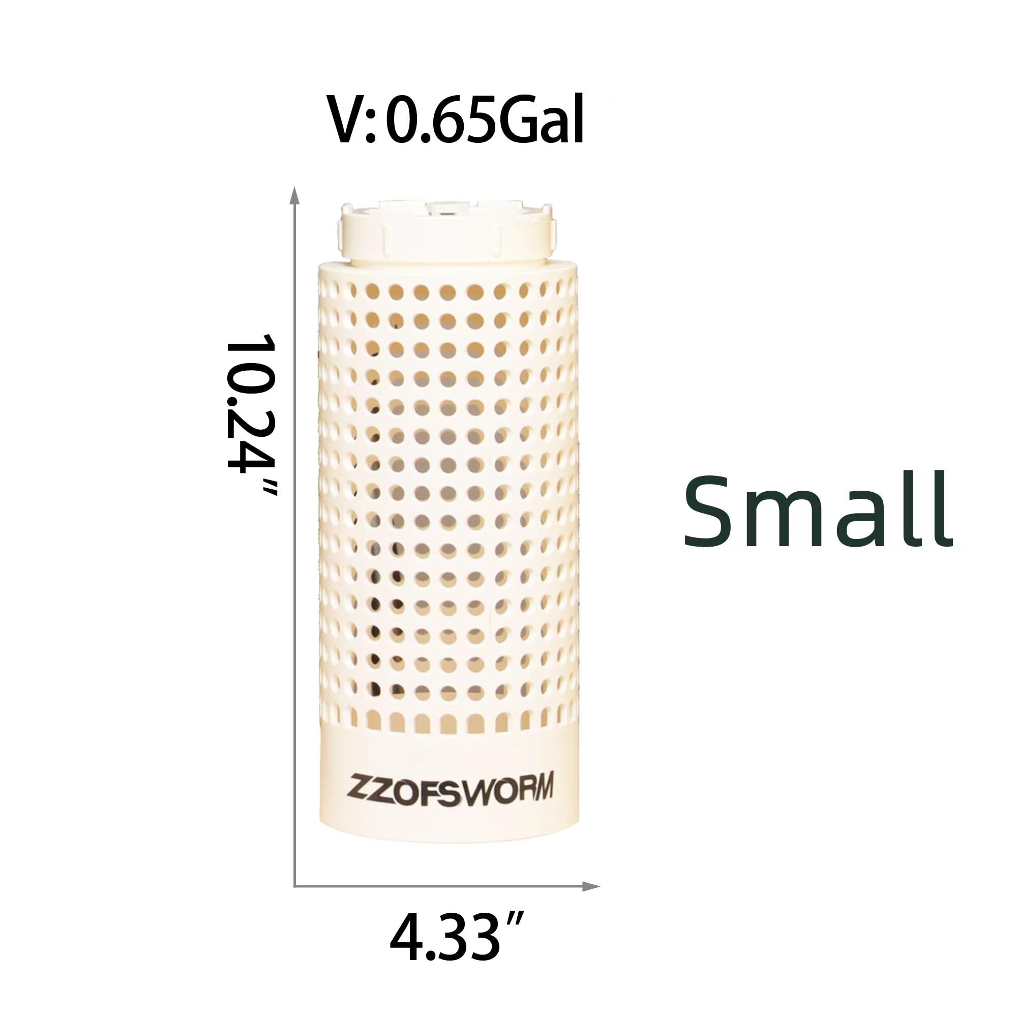 ZZOFSWORM Inground Worm Farm Compost Bin Kit Recycling Kitchen Food Waste to Raised Garden Beds Outdoor with Holes&Lids in Bed&Home