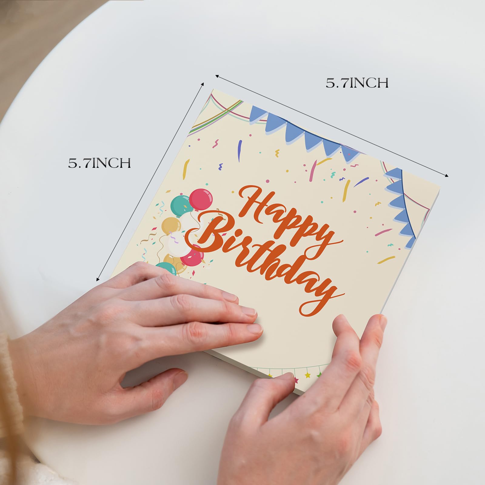 Customisable Happy Birthday Video Greeting Card – 4.3" LCD Display, Rechargeable, Built-in Speaker, DIY Gift for Friends and Family