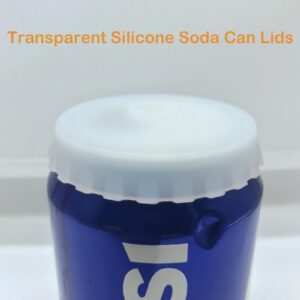 Soda Can Lids Transparent, 6 Pack Can Covers for Soda, BPA-Free, Washable, Reusable Soda Can Covers Lids, Can Stopper or Protector for Soda, Beer, Drink, Juice, Coke, Beverage, Fits Standard Cans