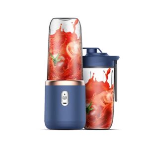 generic portable blenders, 𝖯𝖾𝗋𝗌𝗈𝗇𝖺𝗅 𝖡𝗅𝖾𝗇𝖽𝖾𝗋 smooths blenders for shakes fruit juicer usb rechargeable with 2 cups small blenders, new handheld blenders for sports travel and outdoors (blue), lq-003