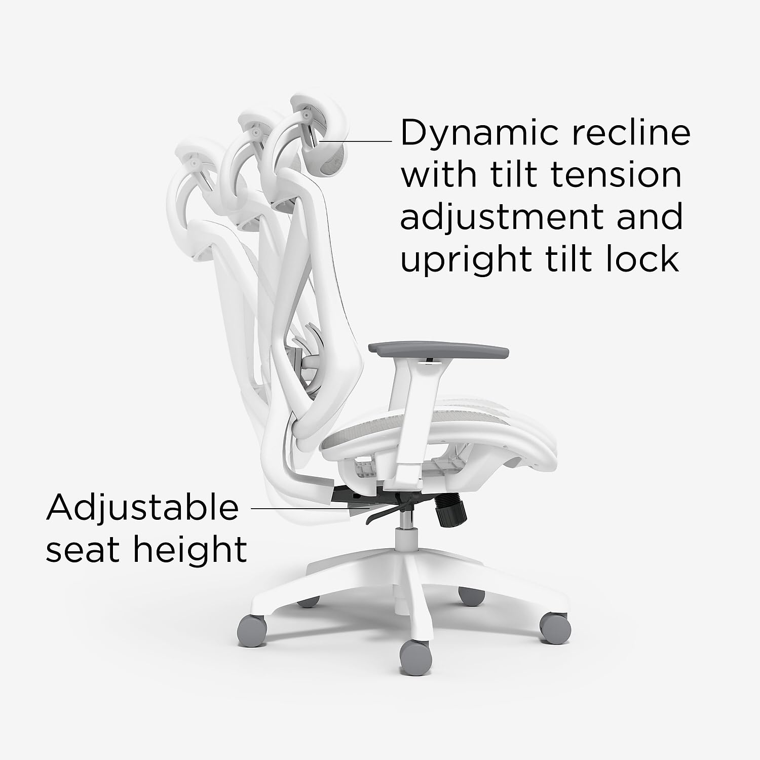 Union & Scale Flexfit Dexley Ergonomic Mesh Swivel Task Chair, Gray (UN61365)