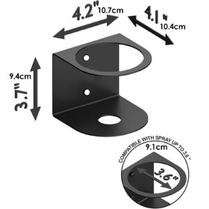DISPRA Spray Bottle Holder, Spray Bottle Rack, Steel Spray Can Holder Wall Mount, All-Purpose Paint Bottle Organizer, Wall Mount Bracket, Tool Organizer, Spray Bottle Storage Rack, single hole