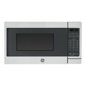 GE GCST07N1WSS Microwave Oven, 700-watt 6 Auto Cooking Settings, Kitchen Essentials for The Countertop, Dorm Room or Apartment, Child-Lock Technology 0.7 Cu. Ft, Stainless Steel