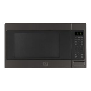 GE GCST16S1WTS Microwave Oven, 1,150-watt 8 Auto Cooking Settings, Kitchen Essentials for The Countertop, Dorm Room or Apartment, Child-Lock Technology 1.6 Cu. Ft, Black Stainless