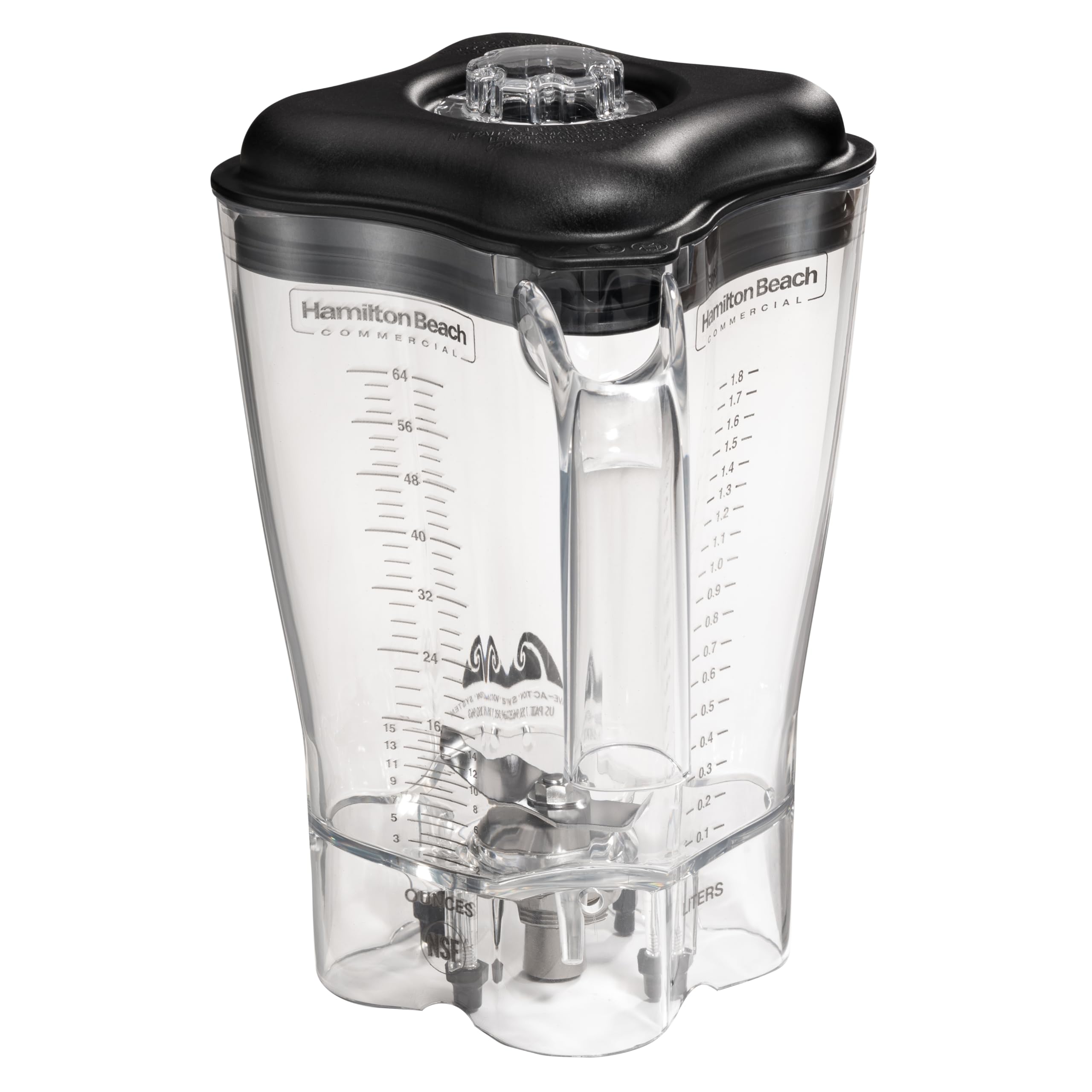 Hamilton Beach Commercial Fury High-Performance Blender, 64 Ounce / 1.8 Liter Capacity, 3 HP Motor, NSF Certified, HBH550R