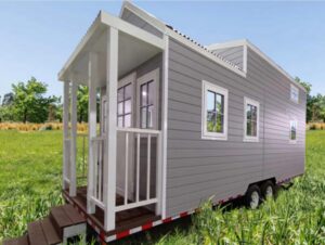 aluminum tiny movable prefabricated insulated house with 1 bathroom, 1-3 bedrooms & 1 kitchen- tiny loft house, mini caravan,travel camper trailer for family (modern, 3, bedroom)