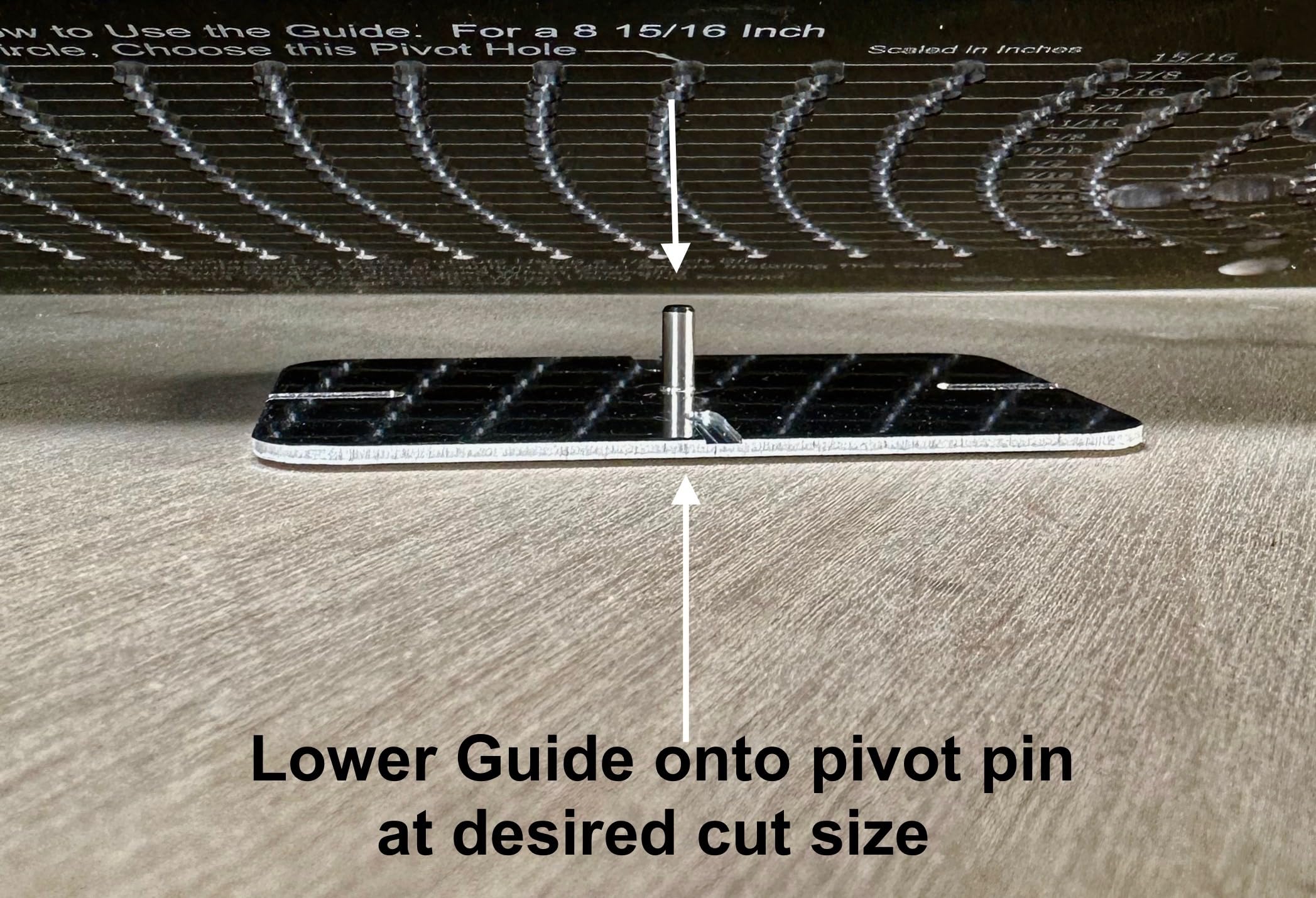 Jasper M350 Blemish Free Pivot Plate for Cutting Tabletops & Decorative Discs with all Jasper Circle Cutting Jig Guide Kits