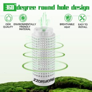 ZZOFSWORM Inground Worm Farm Compost Bin Kit Recycling Kitchen Food Waste to Raised Garden Beds Outdoor with Holes&Lids in Bed&Home