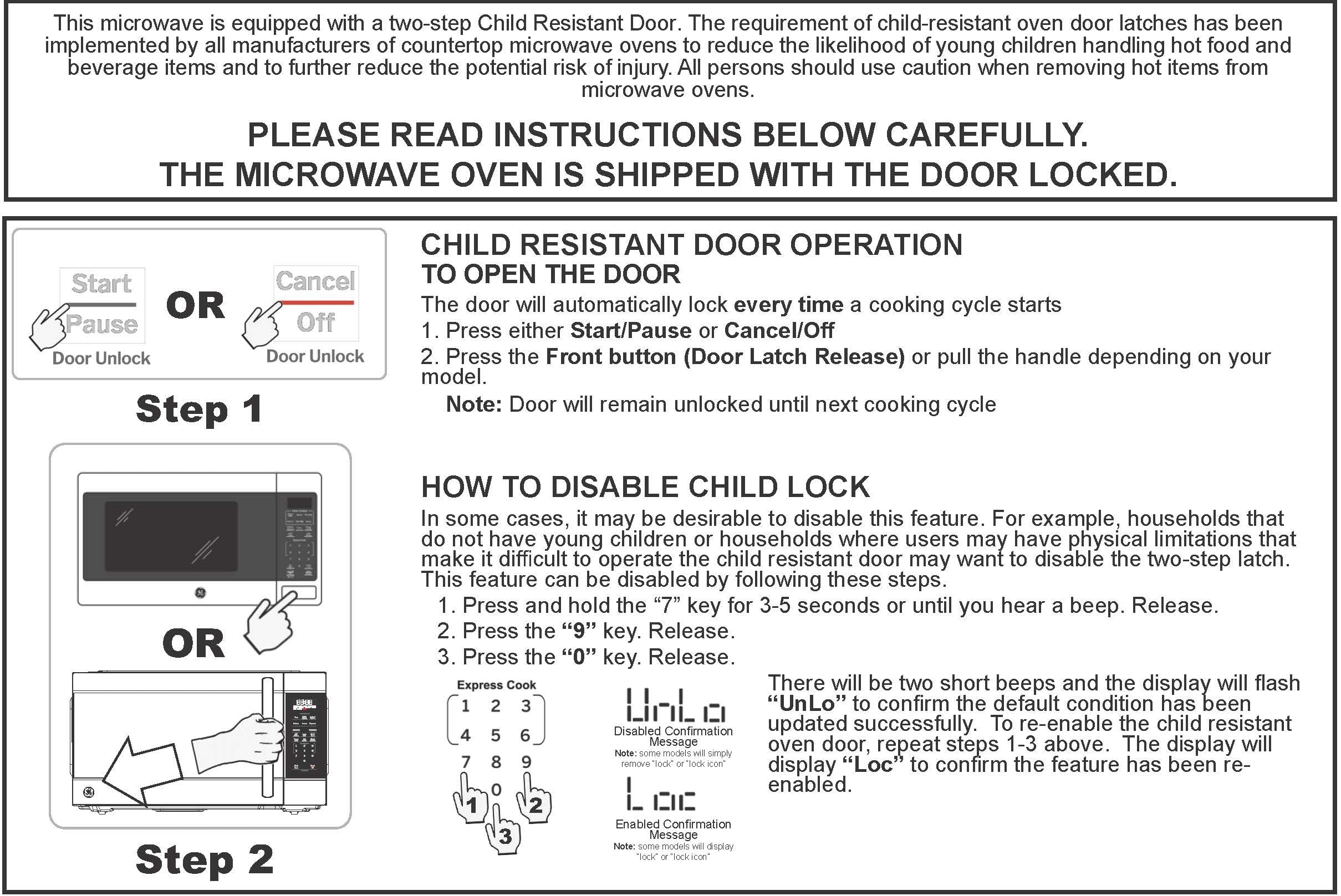 GE GCST11X1WSS Microwave Oven, 950-watt 6 Auto Cooking Settings, Kitchen Essentials for The Countertop, Dorm Room or Apartment, Child-Lock Technology 1.1 Cu. Ft, Stainless Steel