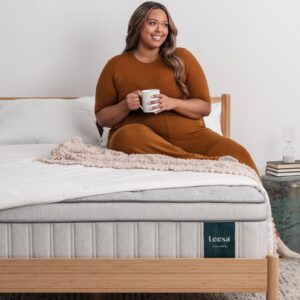 Leesa Queen Size Plus Hybrid Mattress, Medium Firm Firmness, Engineered for Plus Sized Sleepers, 13", CertiPUR-US Certified, 100-Night Trial