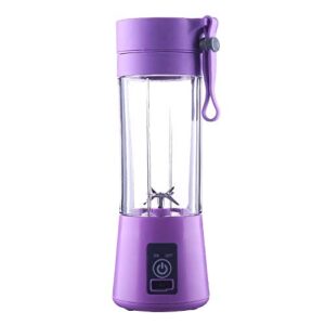 generic 13-ounce usb-rechargeable fruit blender - purple