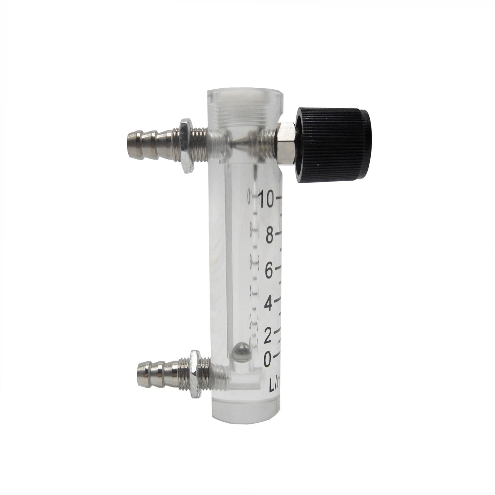 E-Found Oxygen Flow Meter 0-10LPM Flowmeter for Fluid Filtration System Oxygen Air Flowmeter Gas Regulator Acylic Flow Meter with Control Valve for Oxygen/Air/Gas