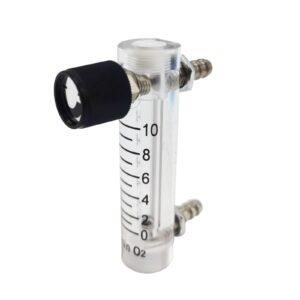 E-Found Oxygen Flow Meter 0-10LPM Flowmeter for Fluid Filtration System Oxygen Air Flowmeter Gas Regulator Acylic Flow Meter with Control Valve for Oxygen/Air/Gas