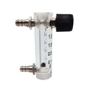 E-Found Oxygen Flow Meter 0.1-1.5LPM Flowmeter for Fluid Filtration System Oxygen Air Flowmeter Gas Regulator Acylic Flow Meter with Control Valve for Oxygen/Air/Gas