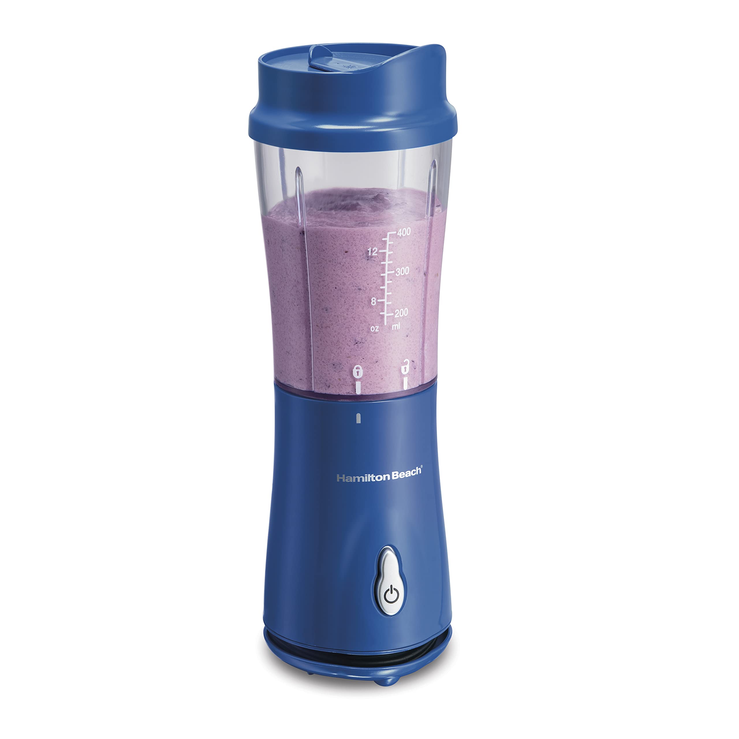 Hamilton Beach Portable Blenders for Shakes and Smoothies Bundle with 14 Oz BPA Free Travel Cups and Lids, Models 51171 and 51132