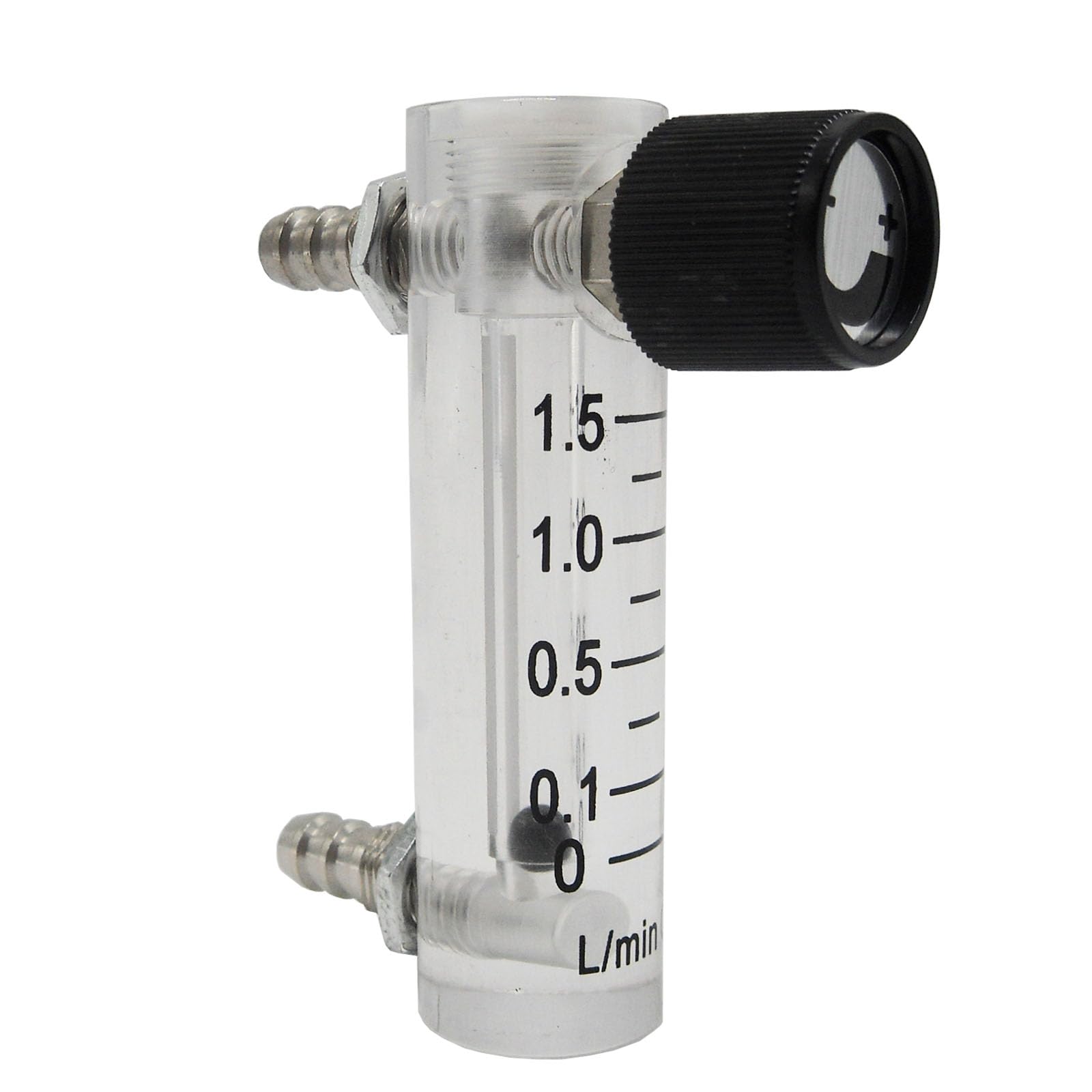 E-Found Oxygen Flow Meter 0.1-1.5LPM Flowmeter for Fluid Filtration System Oxygen Air Flowmeter Gas Regulator Acylic Flow Meter with Control Valve for Oxygen/Air/Gas