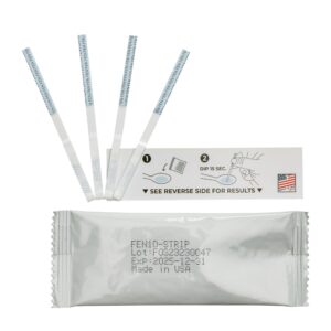 Fentanyl Test Strip Kit - Includes 5 Fentanyl Test Strips, Mixing Container, 10mg Spoon and Instructions - 5 Pack