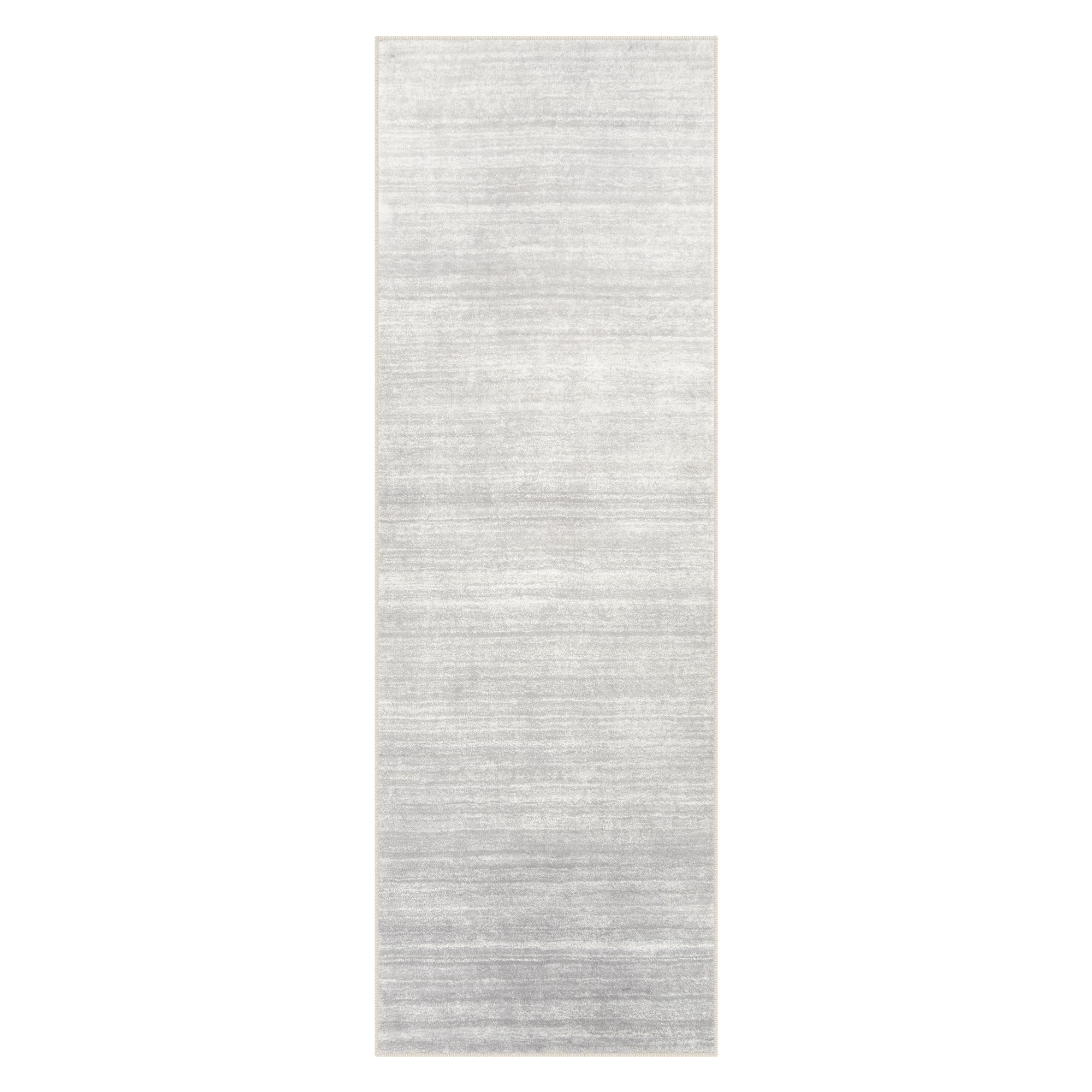 Lahome Modern Ombre Hallway Runner Rug for Entryway Indoor, 2x6 Kitchen Runner Rugs Non Skid Washable Runner Rug Soft Gradient Ultra-Thin Bathroom Runner for Bedroom Laundry（2'x6',Grey