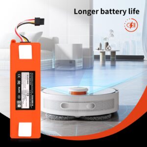 Replacement Battery for Roborock S5 S6 S7 - Compatible with for Xiaomi Sweeper S5 S6 S7 S50 S51 S52 S55 S5 Max S6 Max Battery Lithium Ion 14.4V Robot Cleaners with Tool