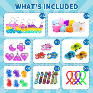 145 Pcs Party Favors for Kids, Pop Fidget Toys Pack, Goodie Bags Fillers for Kids Birthday Party, Prizes in Bulk for School, Pinata Stuffers, Classroom Prizes, Treasure Box Toys, Birthday Gift Toys