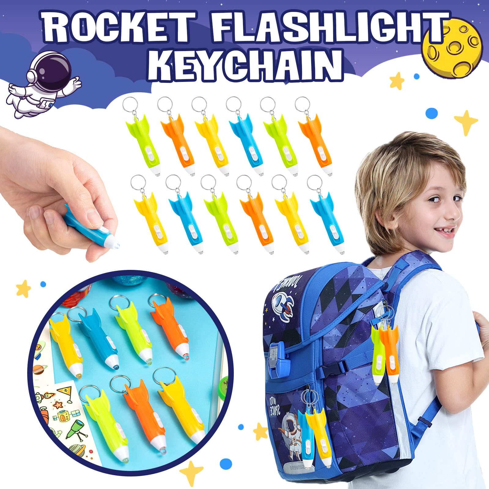 DMIGHT Space Party Favors, Outer Space Themed Birthday Decorations, Astronaut Gift Box for Kids (Space)