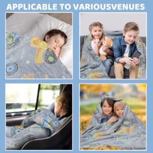 Dinosaur Toys Gifts for Boys Kids Dino Shark Truck Glow in The Dark Blanket Best Birthday Christmas Valentine's Day Easter Presents for Age 1 2 3 4 5 6 7 8 9 10 Years Old Child Teen Soft Throw 60"x50"