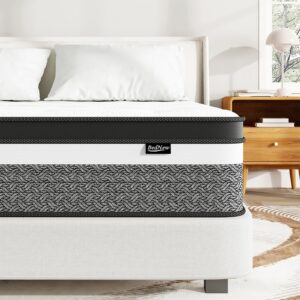 full mattress, 10 inch full size hybrid mattress, full mattress in a box, memory foam & individually pocket spring for pain relief, medium firm full mattresses