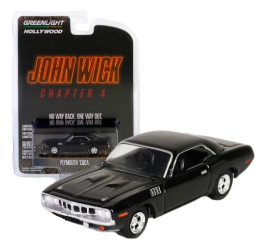 Collectibles Greenlight 62020-F Hollywood Series 41 - John Wick: Chapter 4 - Plymouth 'Cuda 1/64 Scale Diecast