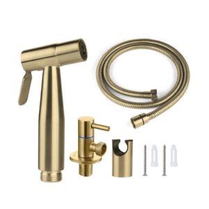 fancuf handheld bidet toilet sprayer hygienic shower tap bathroom bidets self cleaning wall mount faucet accessories, lingsad-0236