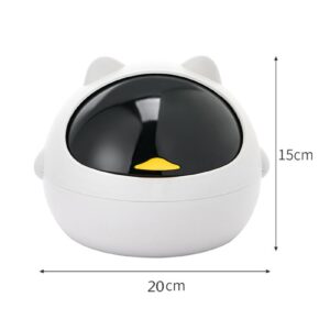 SUNFECILI Mini Trash Can,Small Desk Countertop Mini Garbage Can,Desktop Garbage Bin Versatile Stylish Look Mini Countertop Trash Can with Lid for Office Home Kitchen