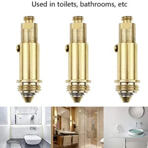 Soaying 6 PCS Sink Plug Replacement Basin Bath Waste Click Spring Brass Plug Bolt for Kitchen Sink Bath Tub Drain Stopper