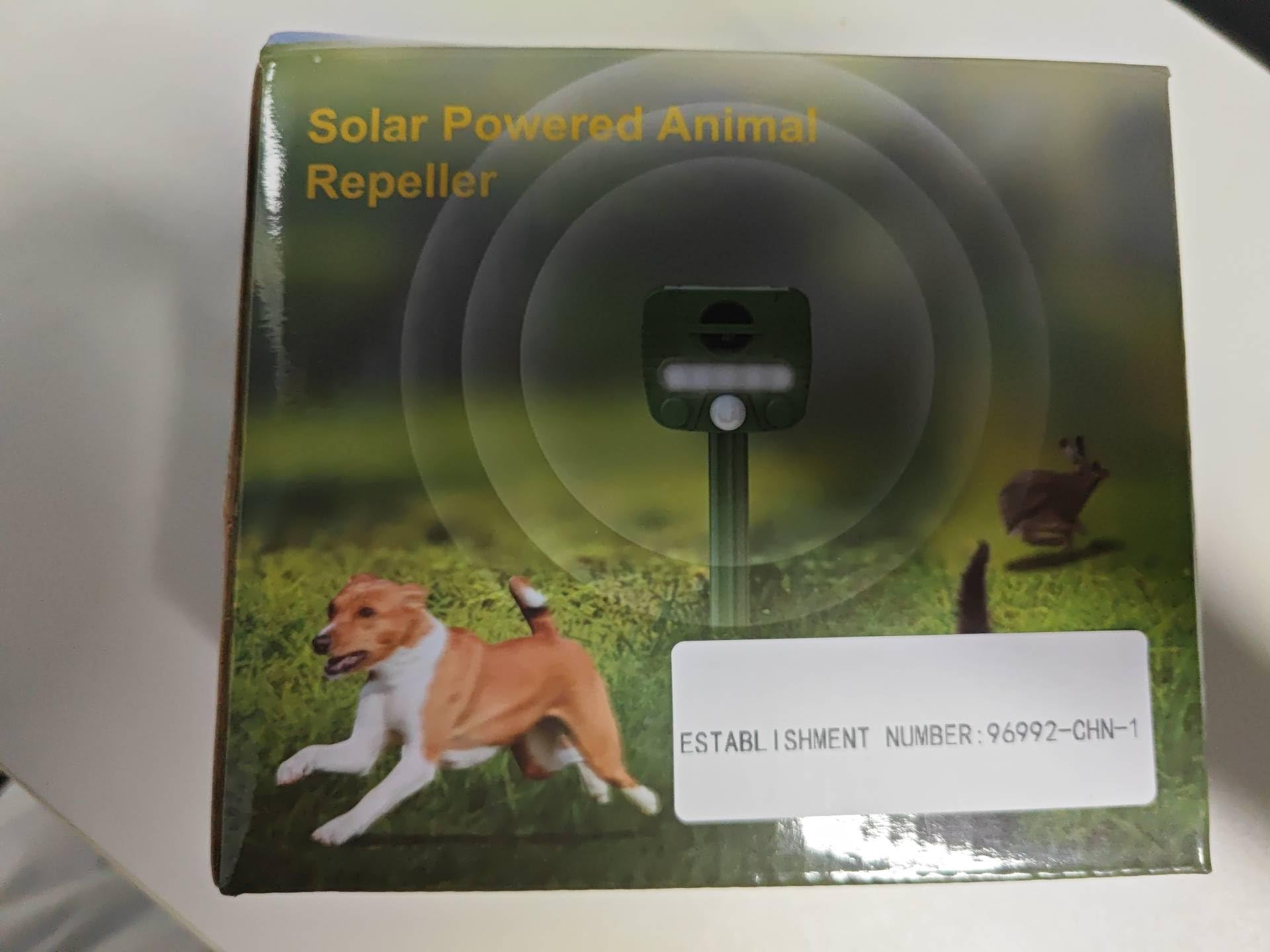 2024 Upgraded Animal Repellent Outdoor Solar Deer Repellent Devices Raccoon Repellent Ultrasonic Cat Repellent Coyote Deterrent Motion Activated Cat Deterrent Squirrel Repellent Skunk Repellent